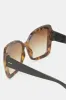 Women Brown Printed Oversized Sunglasses sold by Redtag