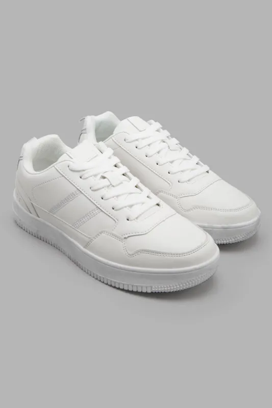 White Lace-Up Sneaker sold by Redtag