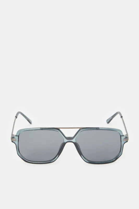 Men Black Hexagonal Sunglasses sold by Redtag