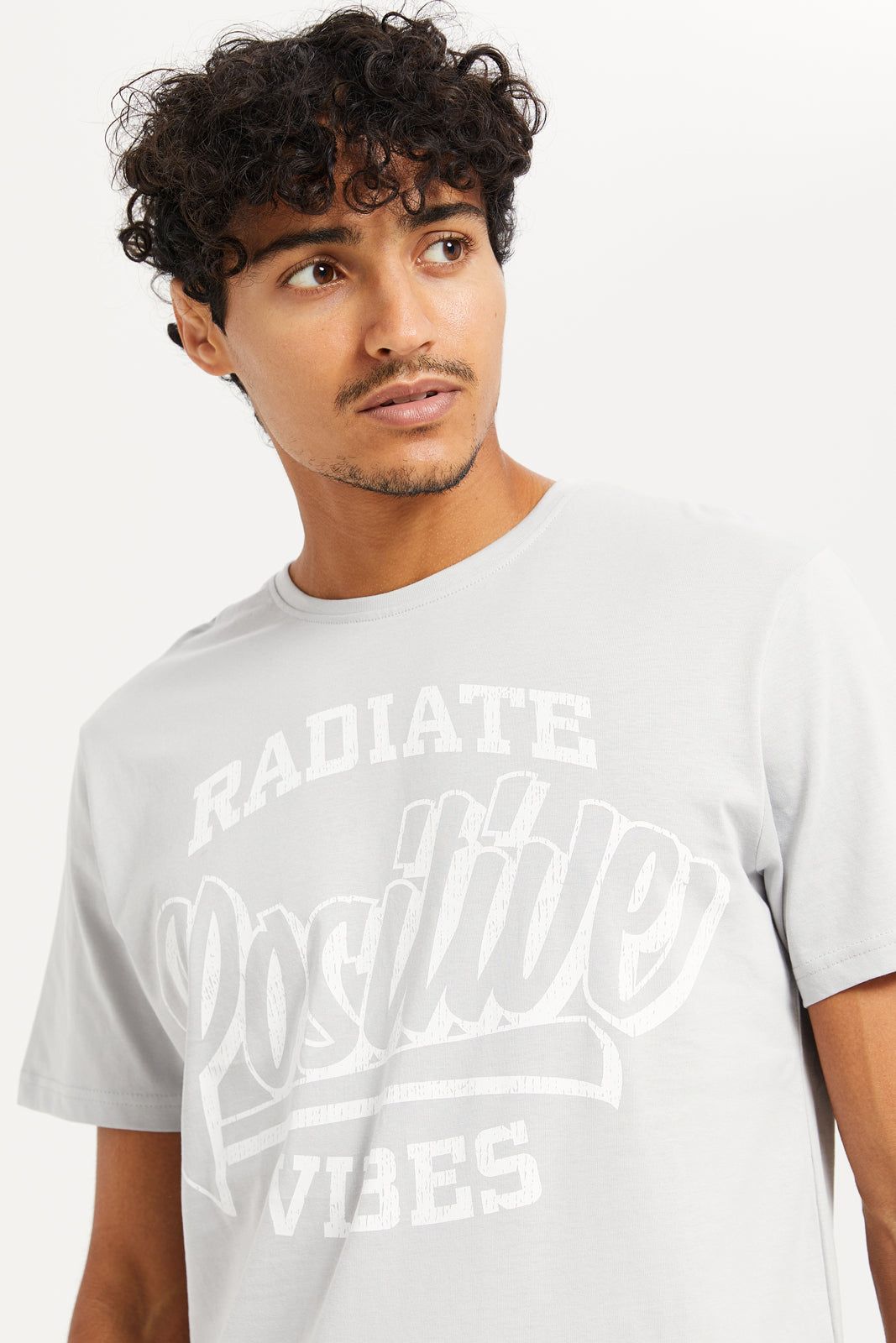 Men Grey Graphic T-Shirt sold by Redtag product image thumbnail 4