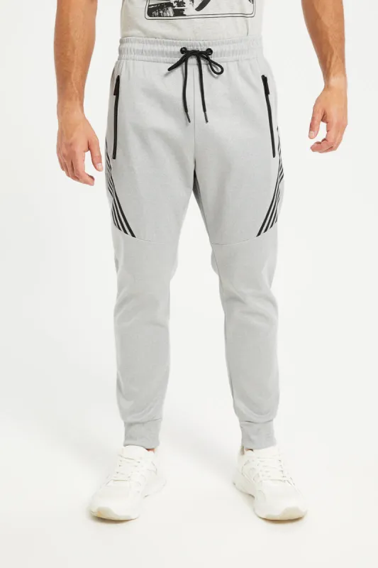 Men Grey Active Track Pants sold by Redtag