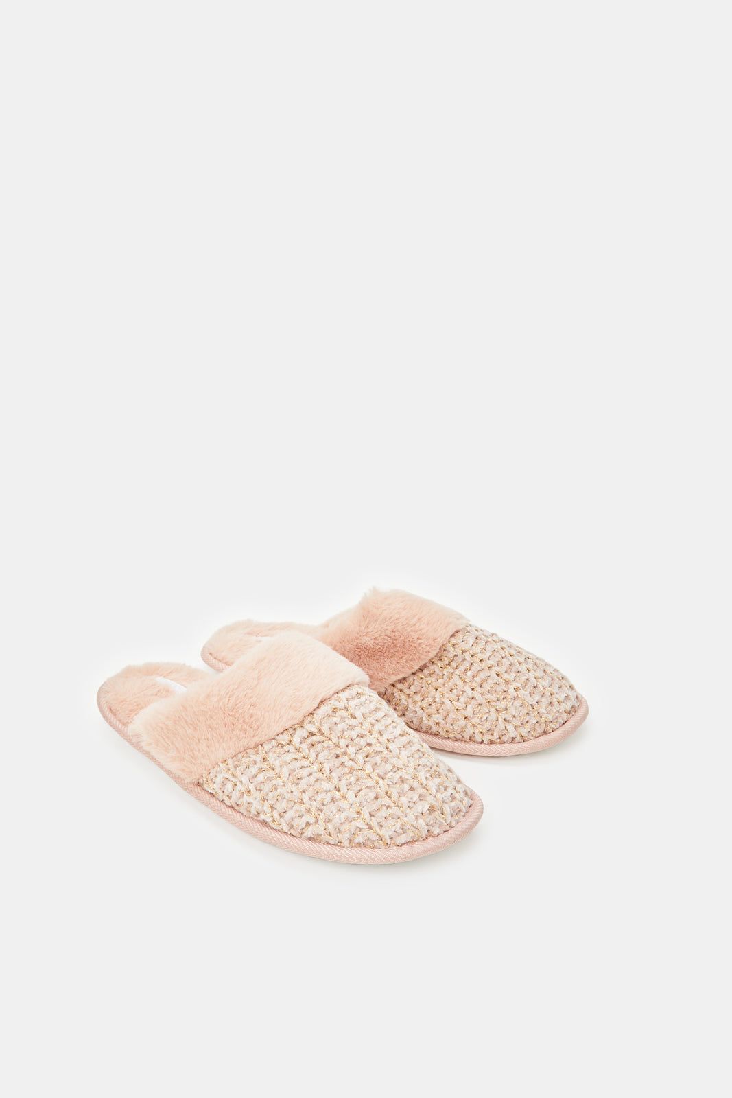 Women Pink Fur Trim Slipper sold by Redtag product image thumbnail 2