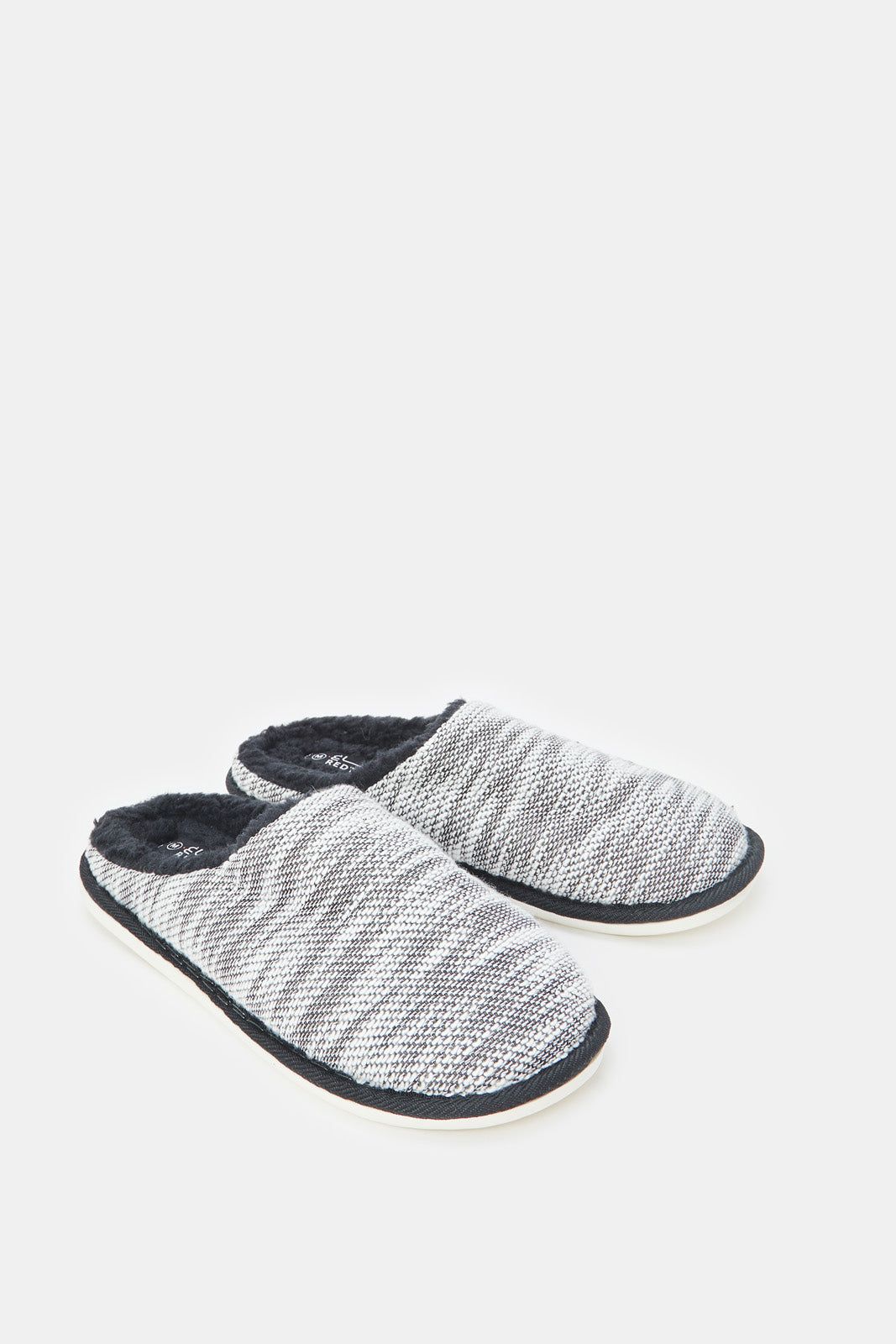 Men Grey Mule Slippers sold by Redtag product image thumbnail 2