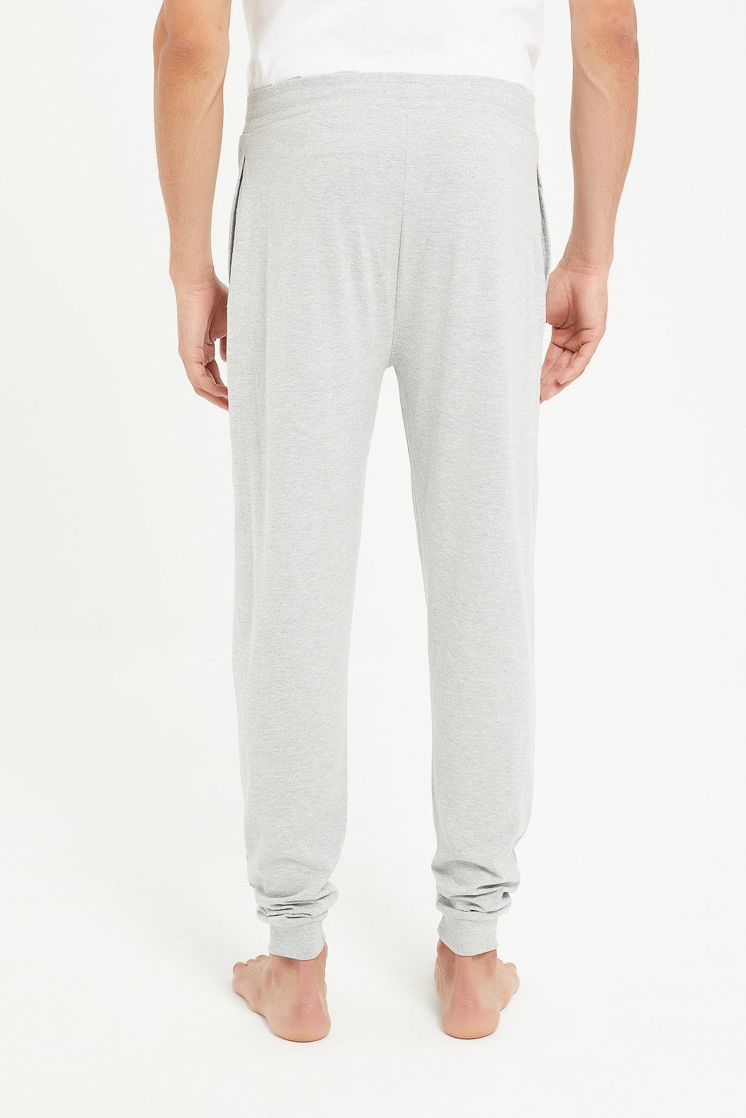 Men Grey Cuffed Pyjama Bottom sold by Redtag product image thumbnail 3