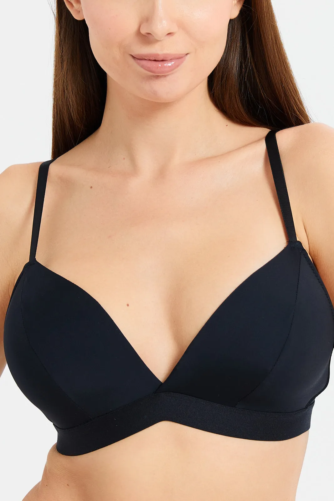Women Assorted Plunge Non-Wired Bra Set (Pack Of 3) sold by Redtag product image thumbnail 4