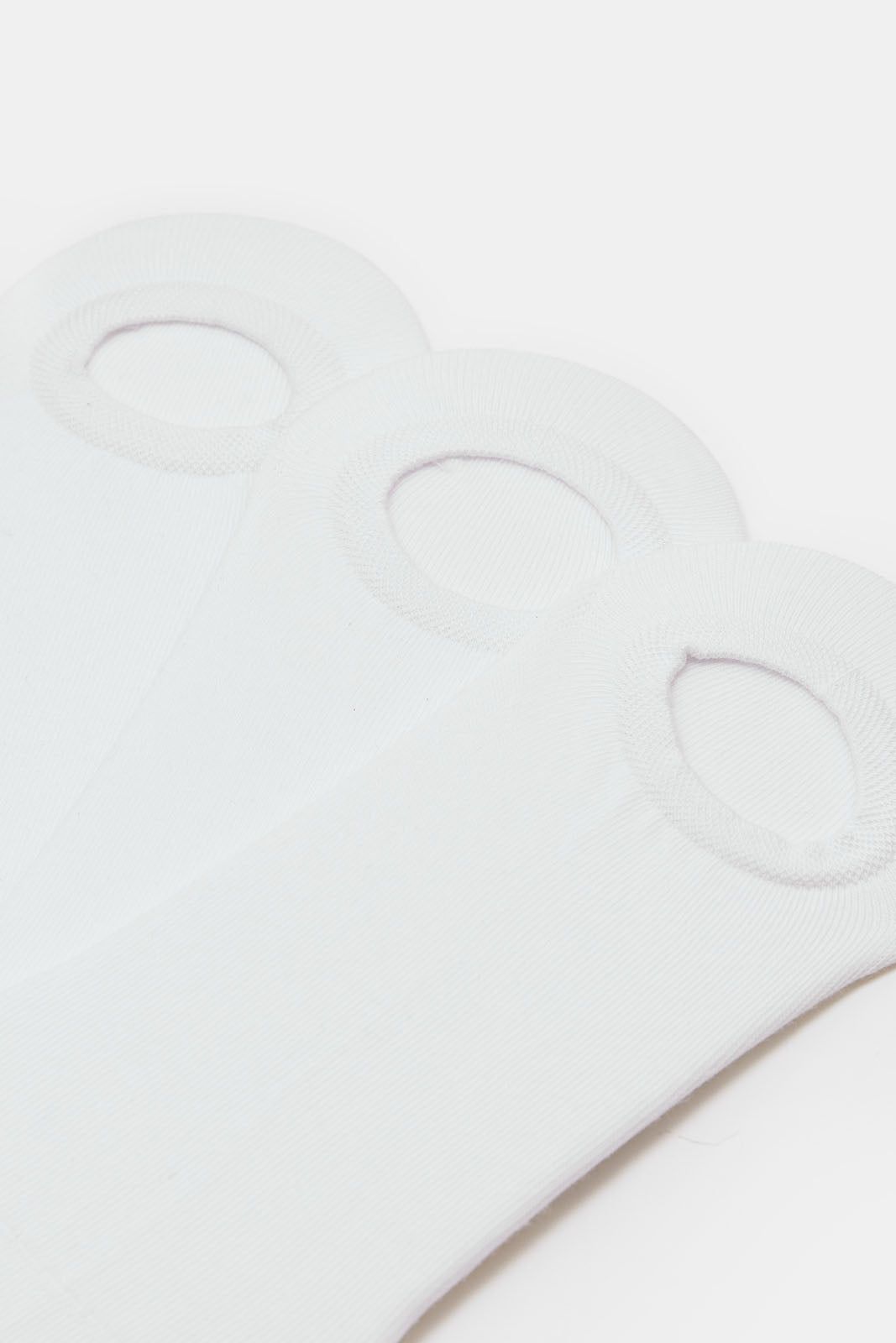 Men White Invisible Socks Set (Pack of 3) sold by Redtag product image thumbnail 2