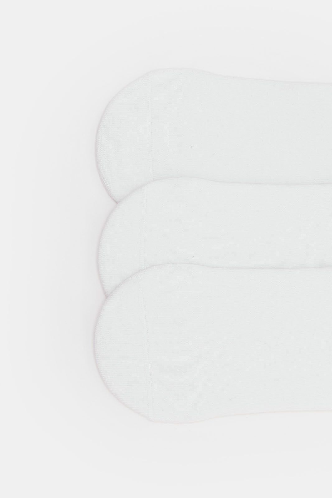 Men White Invisible Socks Set (Pack of 3) sold by Redtag product image thumbnail 3