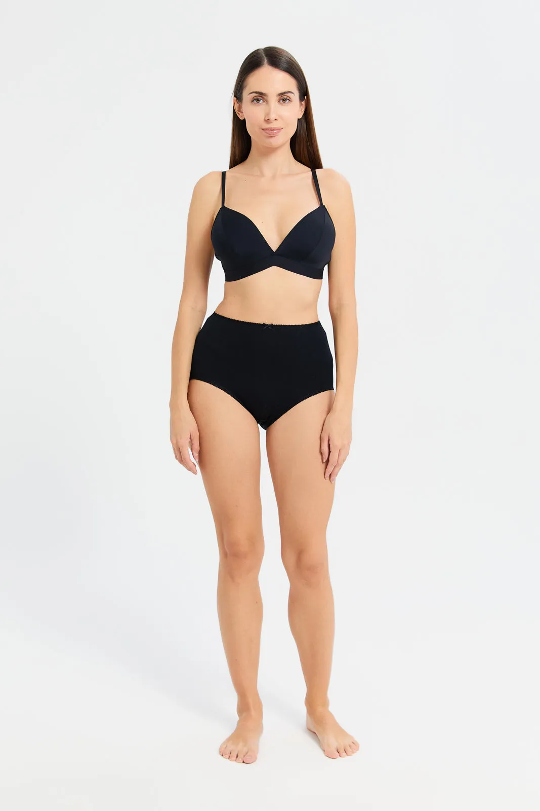 Women Assorted Plunge Non-Wired Bra Set (Pack Of 3) sold by Redtag product image thumbnail 2