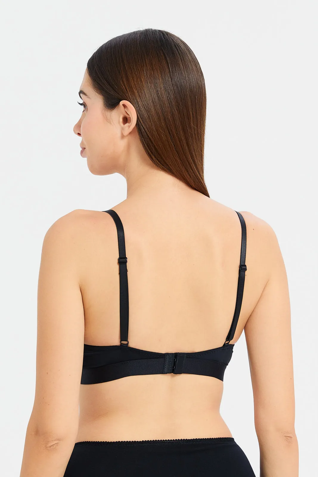 Women Assorted Plunge Non-Wired Bra Set (Pack Of 3) sold by Redtag product image thumbnail 3