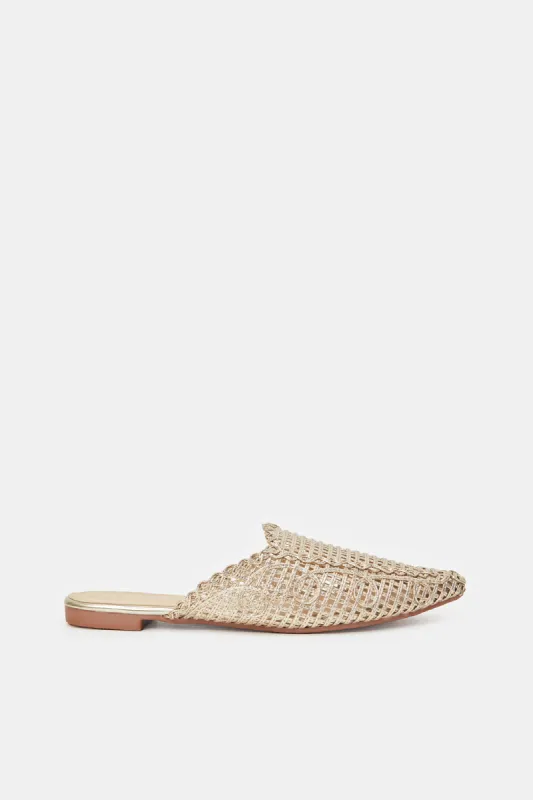 Women Gold Embellished Mule sold by Redtag