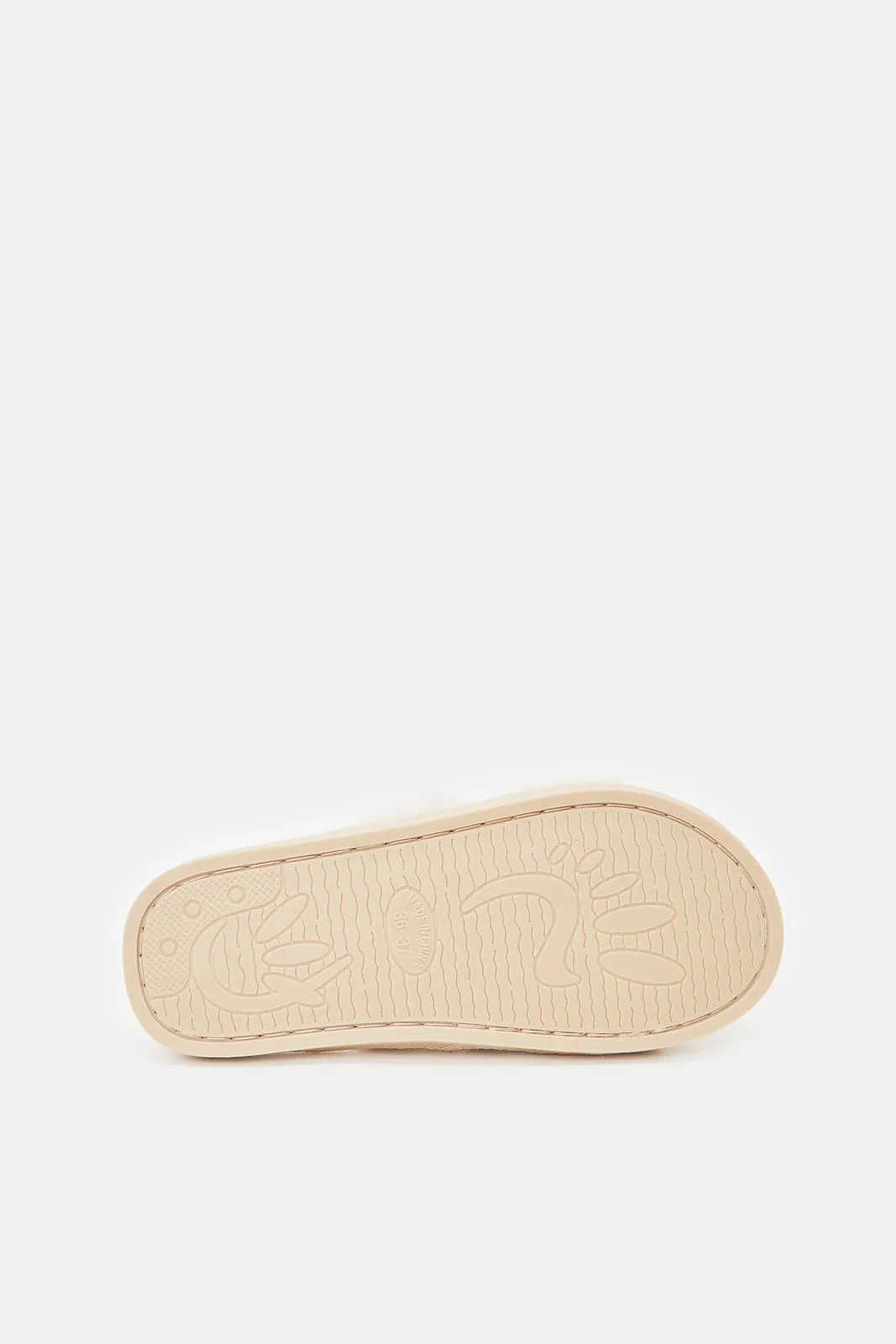 Women Taupe Textured Slipper sold by Redtag product image thumbnail 5