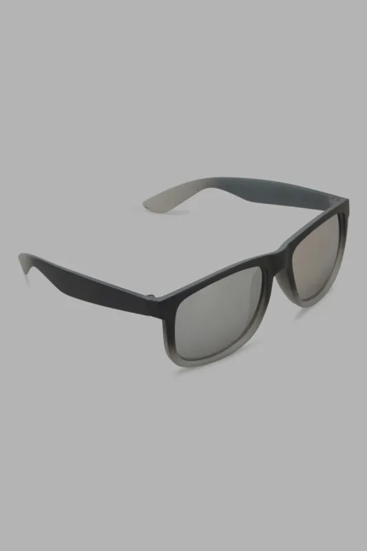 Black And Grey Wayfarer Sunglasses For Men sold by Redtag