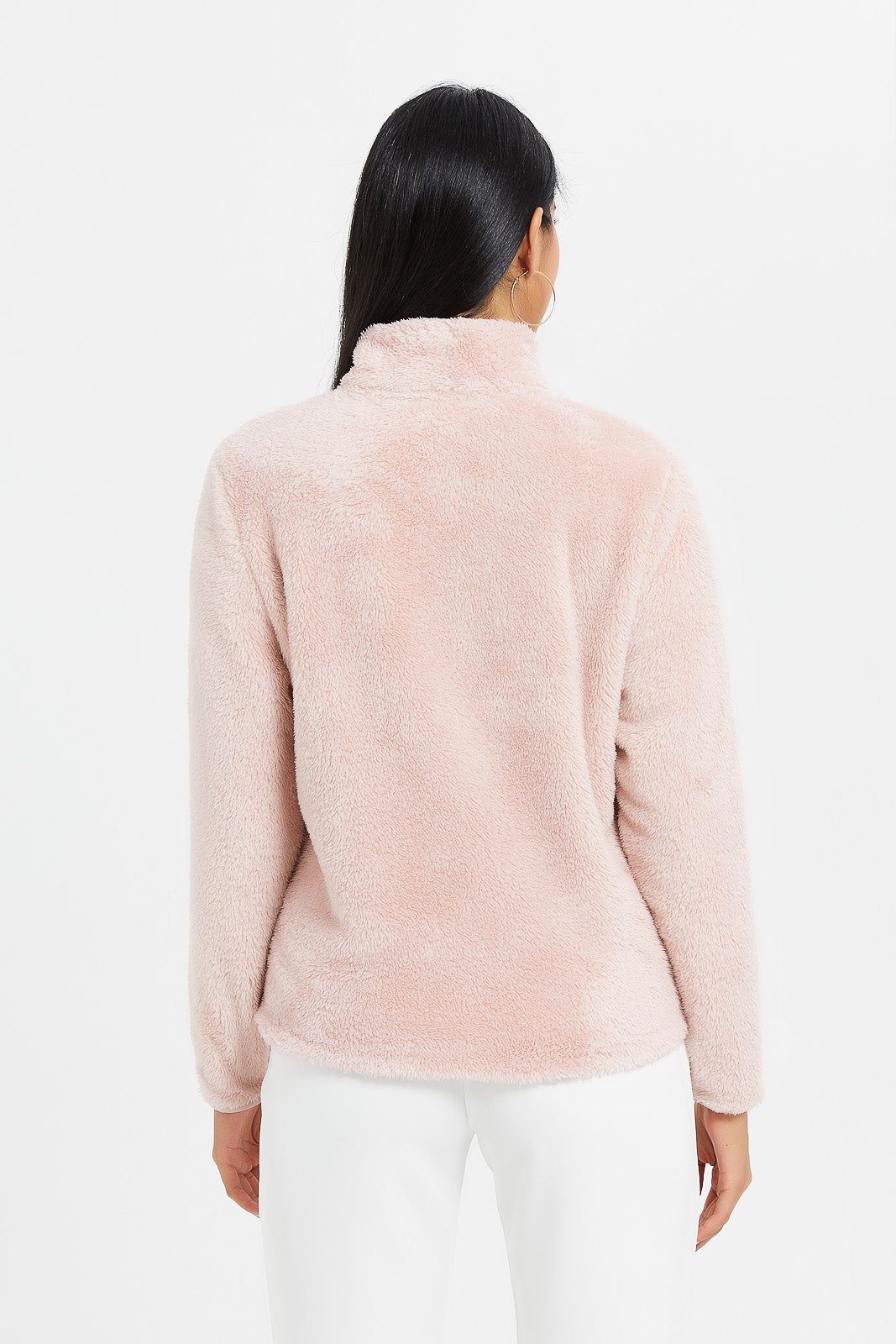 Women Pink Polar Fleece Sweatshirt sold by Redtag product image thumbnail 3