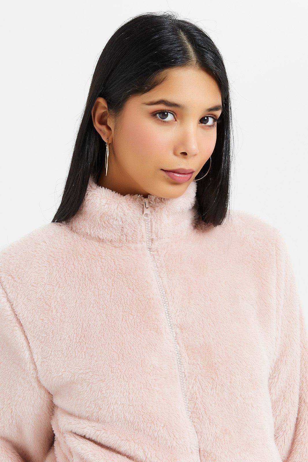 Women Pink Polar Fleece Sweatshirt sold by Redtag product image thumbnail 4