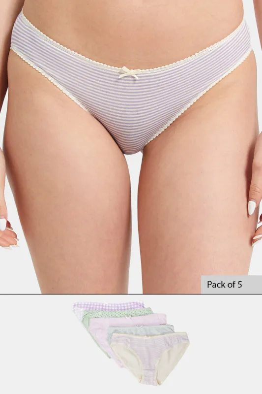 Women Assorted Bikini Brief (Pack Of 5) sold by Redtag