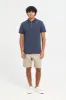 Men Navy Printed Polo T-Shirt sold by Redtag