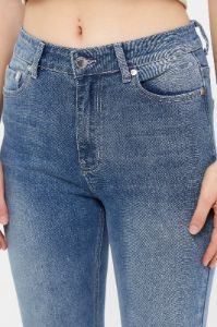 Women Blue High Rise Fit Flare Jeans sold by Redtag