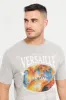 Men Ecru Graphic T-Shirt sold by Redtag