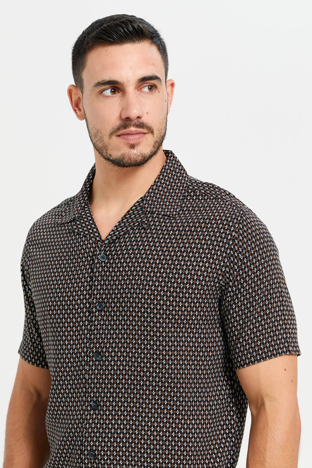 Men Multicolour Printed Resort Shirt sold by Redtag product image thumbnail 4