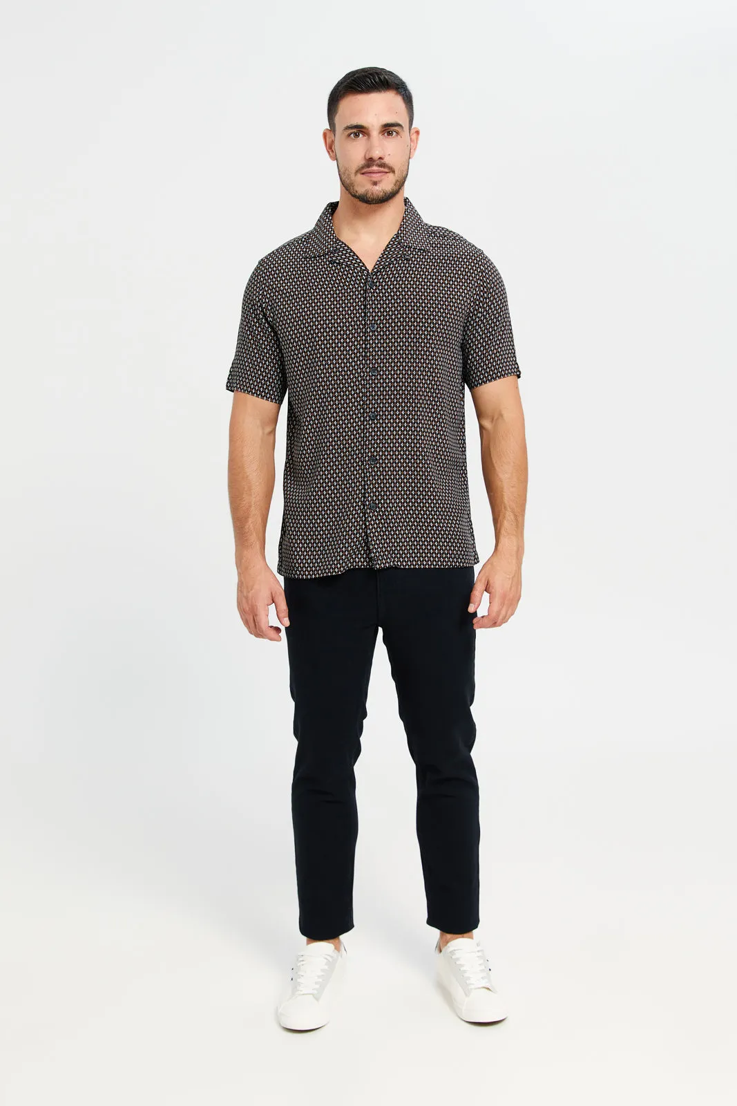 Men Multicolour Printed Resort Shirt sold by Redtag product image thumbnail 2