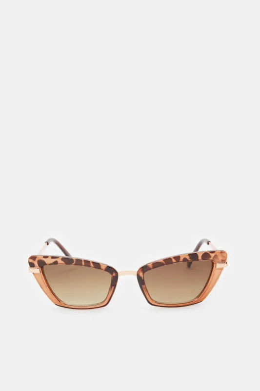Women Brown Cat Eye Sunglasses sold by Redtag