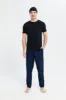 Men Navy Solid Pyjama Bottom sold by Redtag