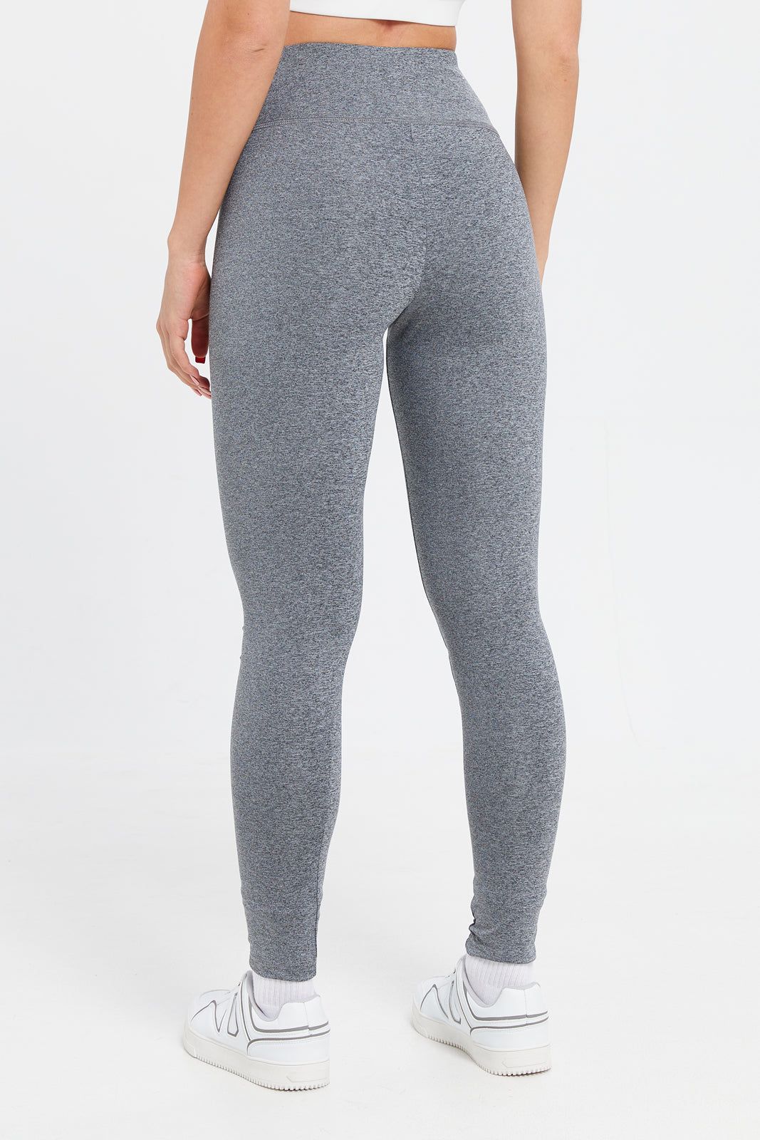 Women Grey Plain High Waist Leggings sold by Redtag product image thumbnail 3