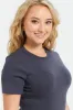 Women Charcoal Solid Top sold by Redtag