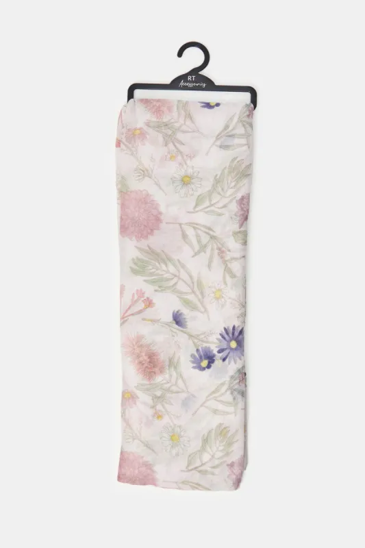 Women Multicolor Printed Scarf sold by Redtag