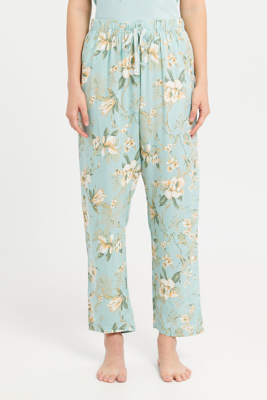 Women Mint Printed Pyjama Set (2 Piece) sold by Redtag product image thumbnail 3