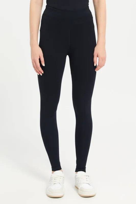 Women Black Active Leggings sold by Redtag