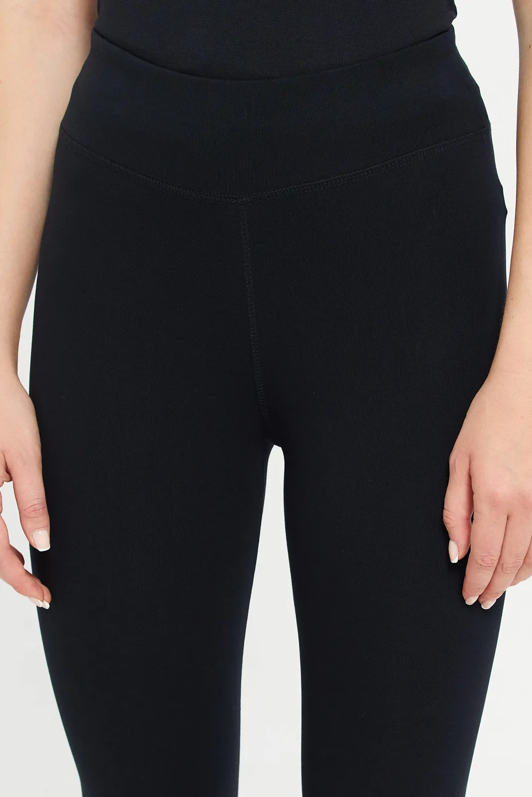 Women Black Active Leggings sold by Redtag product image thumbnail 4