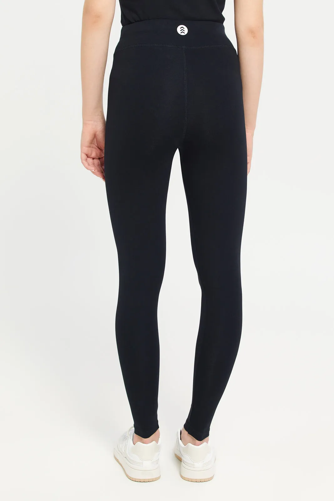 Women Black Active Leggings sold by Redtag product image thumbnail 3