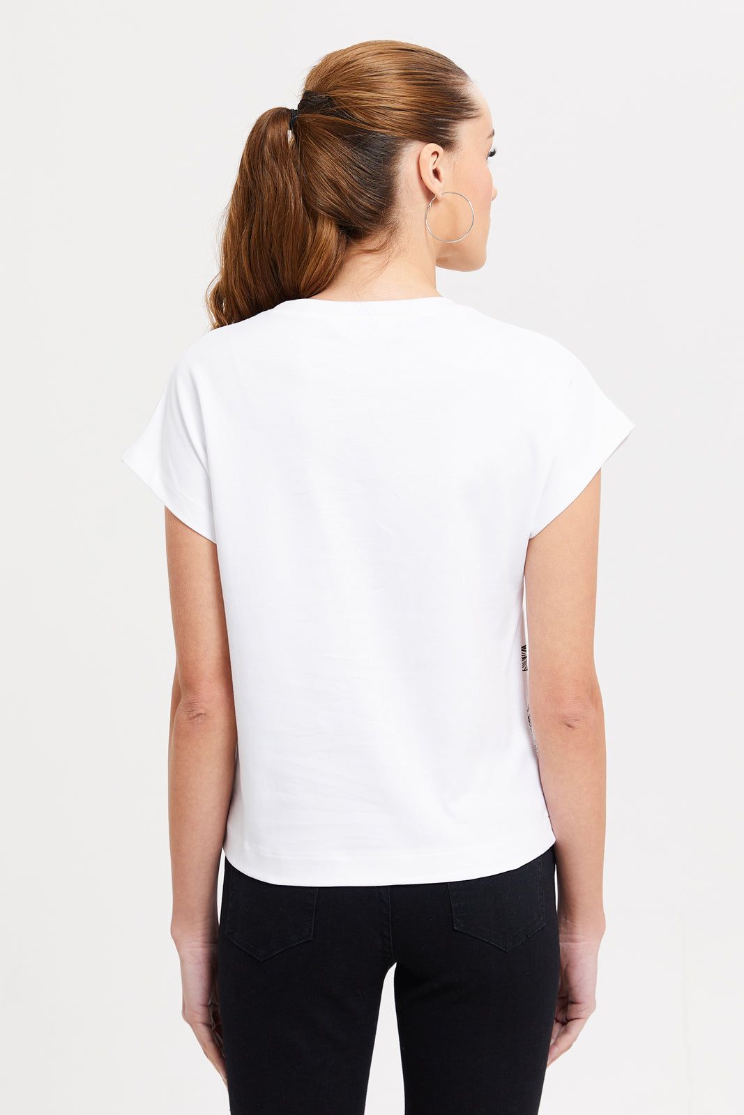 Women White Printed T-Shirt sold by Redtag product image thumbnail 3