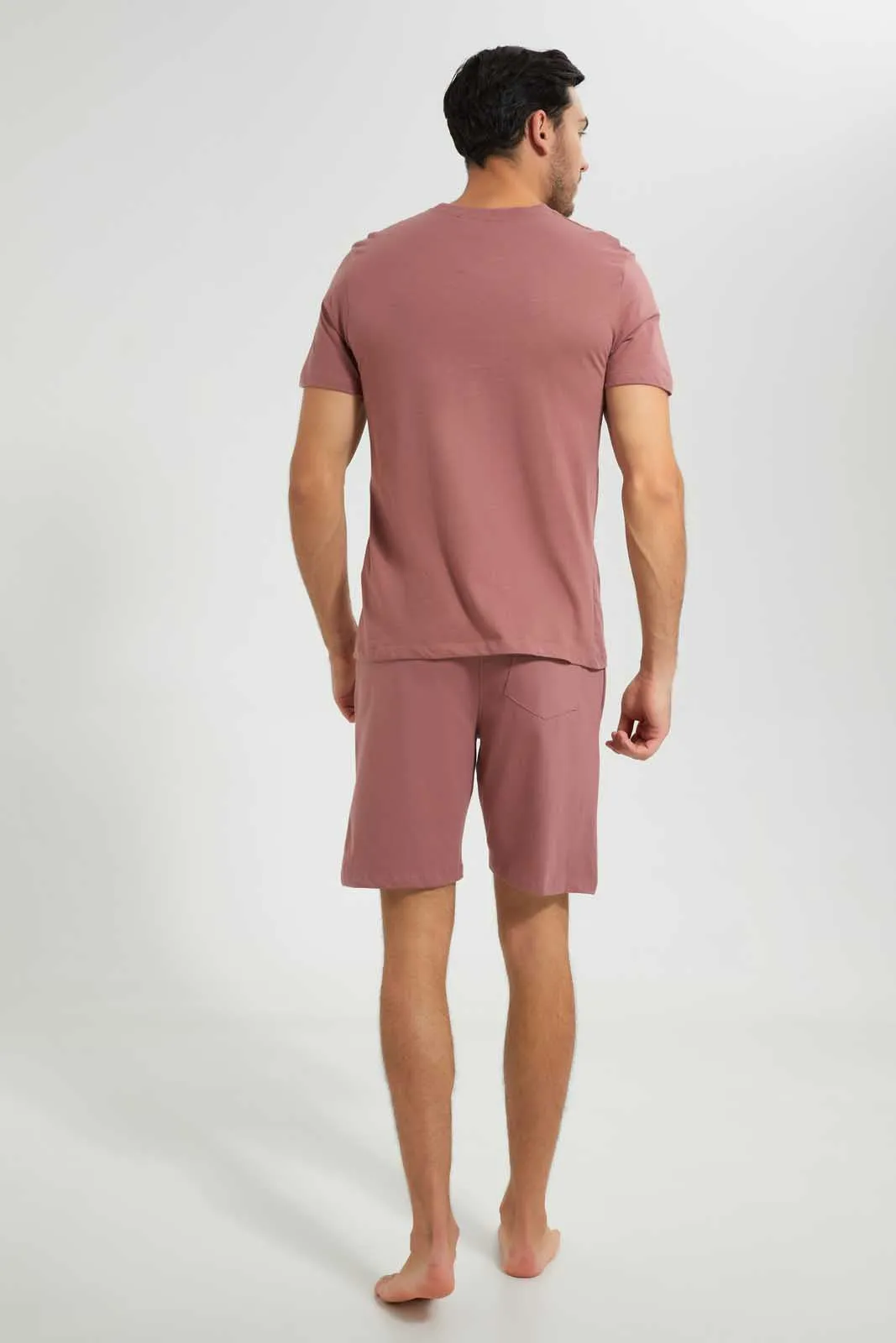 Mauve Plain Pyjama Set (2 Piece) sold by Redtag product image thumbnail 5