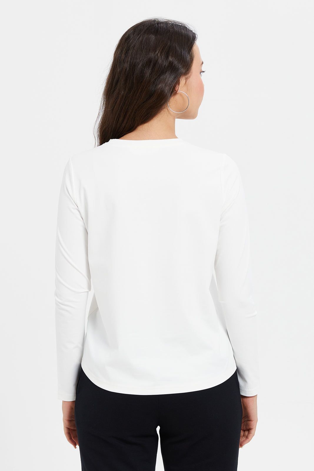 Women White Active T-Shirt sold by Redtag product image thumbnail 3