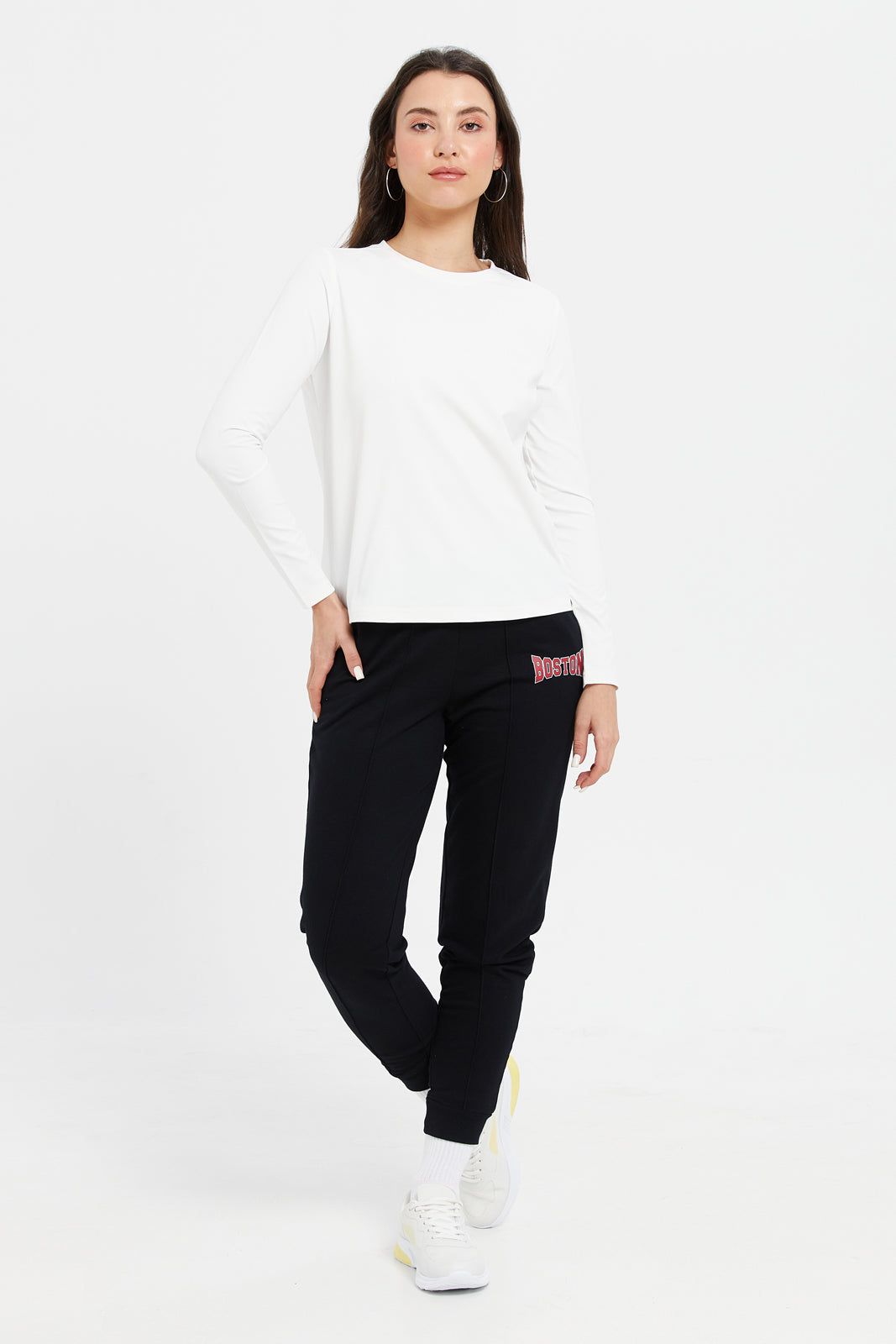 Women White Active T-Shirt sold by Redtag product image thumbnail 2