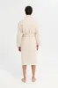 Men Beige Knitted Bathrobe sold by Redtag
