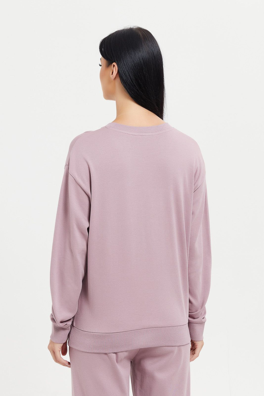 Women Pink Crewneck Sweatshirt sold by Redtag product image thumbnail 3