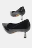 Women Black Court Shoe With Diamante Trim sold by Redtag