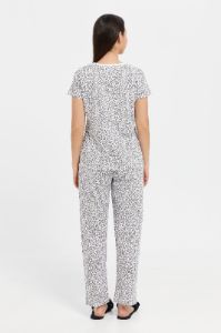 Women White Printed Short Sleeve Pyjama Set (2 Piece) sold by Redtag