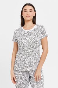 Women White Printed Short Sleeve Pyjama Set (2 Piece) sold by Redtag