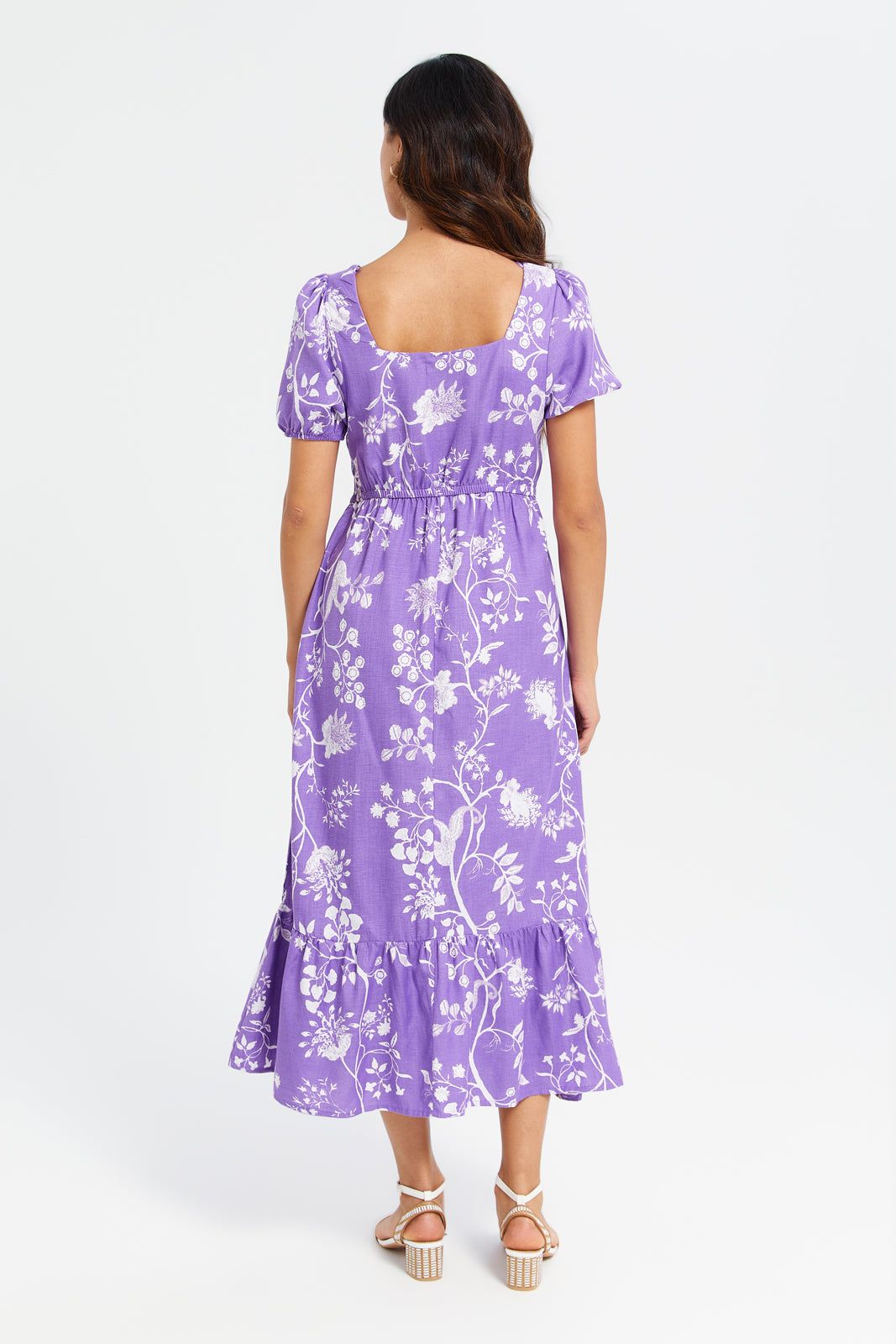 Women Lilac Printed Maxi Dress sold by Redtag product image thumbnail 3