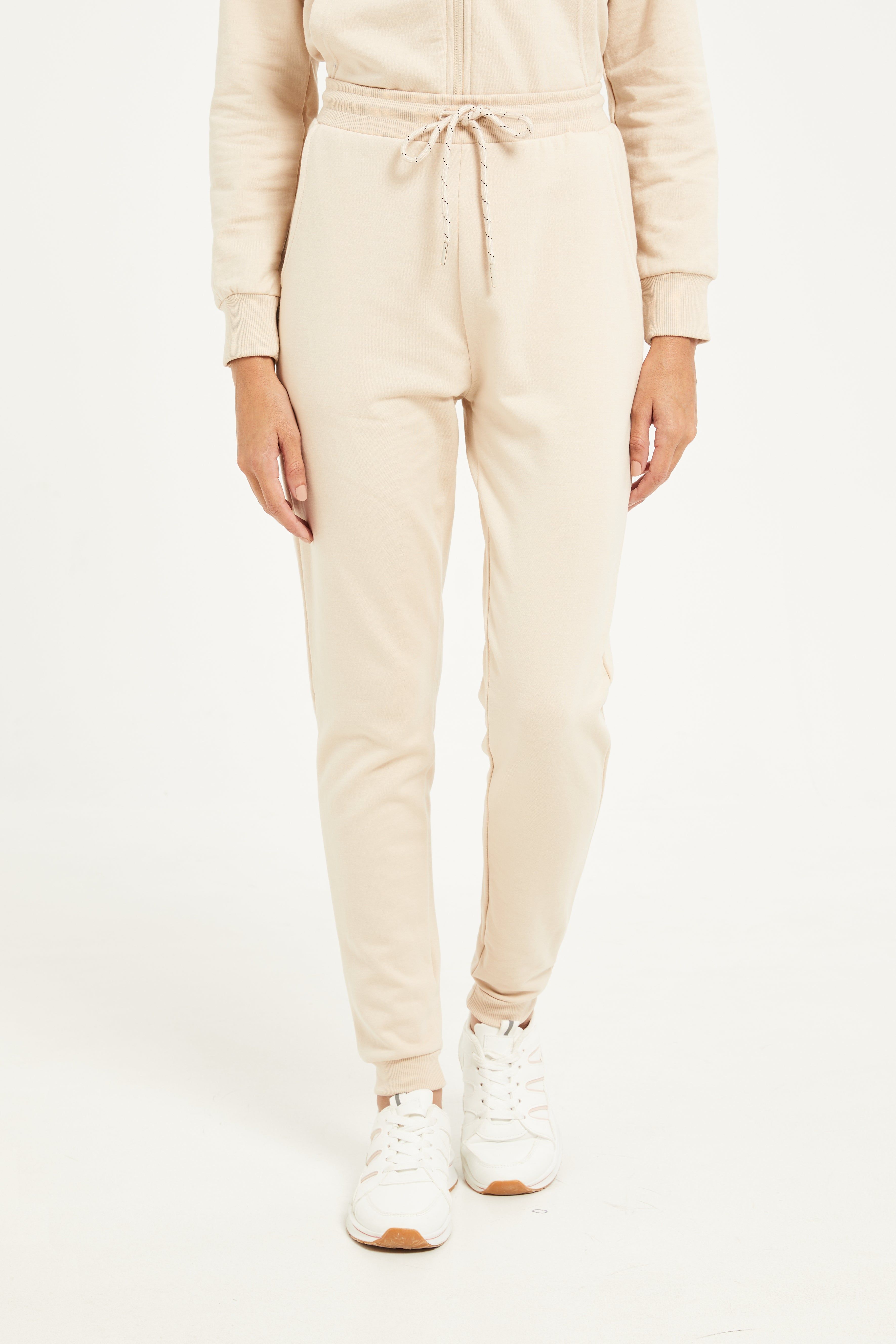 Women Beige Plain Joggers sold by Redtag