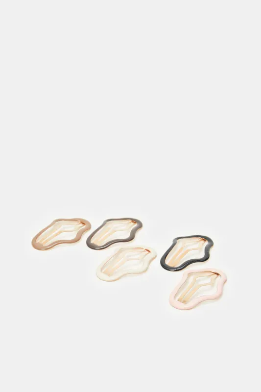 Women Assorted Embellished Hair Clips Set (5 Piece) sold by Redtag