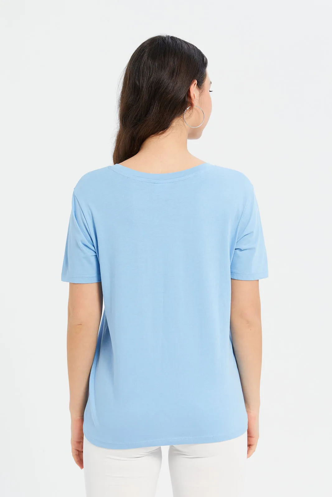 Women Blue Thumper Printed T-Shirt sold by Redtag product image thumbnail 3