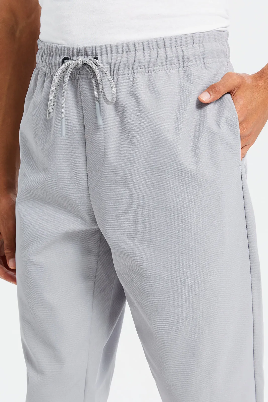 Men Grey Jogger Fit Trousers sold by Redtag product image thumbnail 4