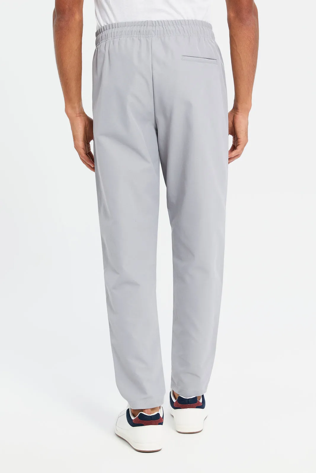 Men Grey Jogger Fit Trousers sold by Redtag product image thumbnail 3