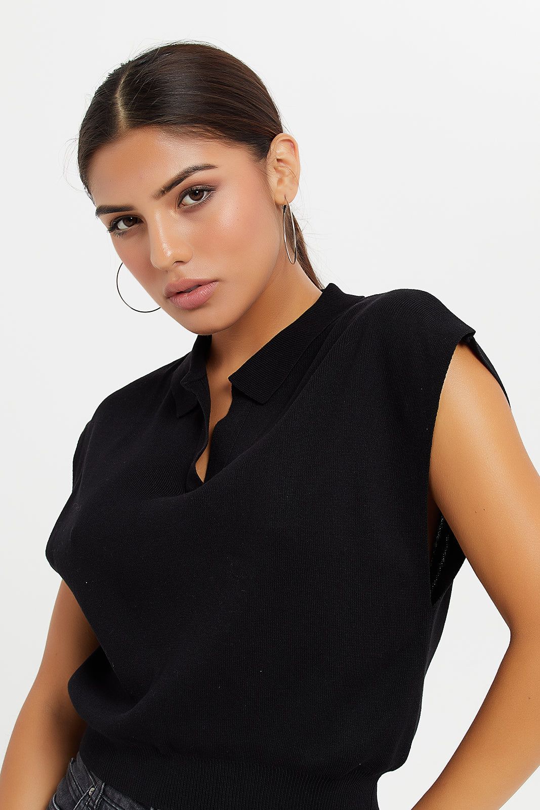 Women Black Plain Shirt Top sold by Redtag product image thumbnail 4