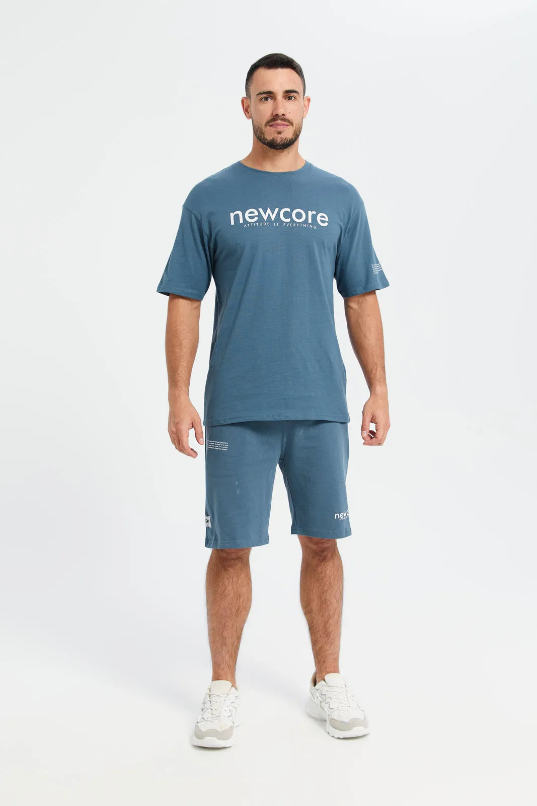 Men Blue New Core T-Shirt sold by Redtag product image thumbnail 2